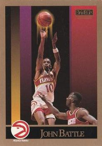 #1 John Battle - Atlanta Hawks - 1990-91 SkyBox Basketball