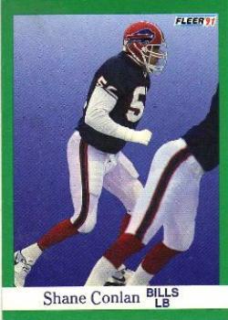 #1 Shane Conlan - Buffalo Bills - 1991 Fleer Football