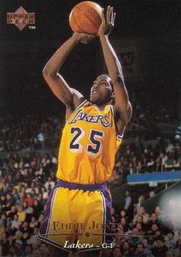 #1 Eddie Jones - Los Angeles Lakers - 1995-96 Upper Deck Basketball