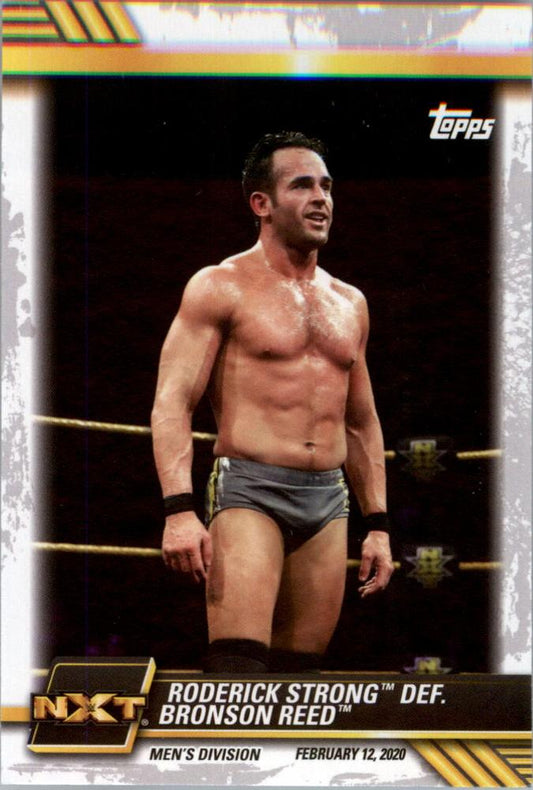 #1 Roderick Strong def. Bronson Reed - 2021 Topps WWE NXT Wrestling