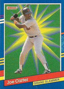 #1 Joe Carter - San Diego Padres - 1991 Donruss Baseball - Grand Slammers