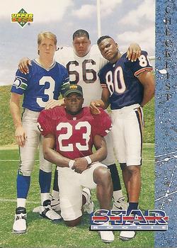 #1 Star Rookies Checklist - Seattle Seahawks / Phoenix Cardinals / Chicago Bears / Atlanta Falcons - 1993 Upper Deck Football