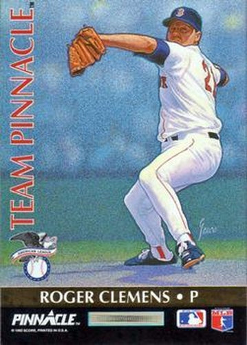 #1 Roger Clemens / Ramon Martinez - Boston Red Sox / Los Angeles Dodgers - 1992 Pinnacle - Team Pinnacle Baseball