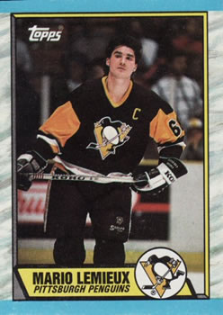 #1 Mario Lemieux - Pittsburgh Penguins - 1989-90 Topps Hockey