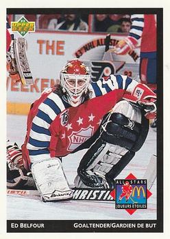 #McD-01 Ed Belfour - Chicago Blackhawks - 1992-93 Upper Deck McDonald's All-Stars Hockey