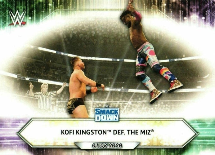 #1 Kofi Kingston def. The Miz - 2021 Topps WWE Wrestling