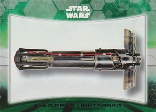 #1 Kylo Ren's lightsaber - 2015 Topps Star Wars The Force Awakens - Weapons