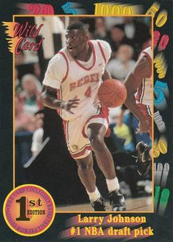 #1 Larry Johnson - UNLV Runnin' Rebels - 1991-92 Wild Card Basketball
