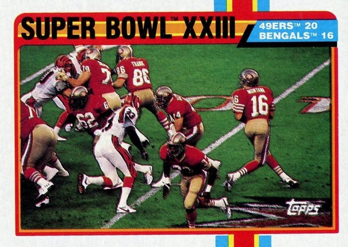 #1 Super Bowl - San Francisco 49ers / Cincinnati Bengals - 1989 Topps Football
