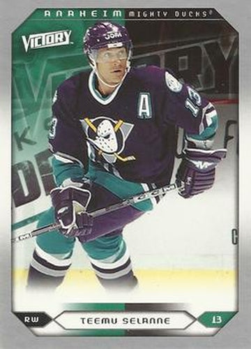 #201 Teemu Selanne - Anaheim Mighty Ducks - 2005-06 Upper Deck Victory Hockey