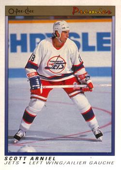 #1 Scott Arniel - Winnipeg Jets - 1990-91 O-Pee-Chee Premier Hockey