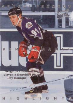 #1 Sergei Fedorov - Detroit Red Wings - 1994-95 Ultra Hockey - Sergei Fedorov Highlights