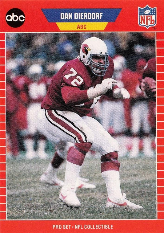 #1 Dan Dierdorf - St. Louis Cardinals - 1989 Pro Set Football - Announcers
