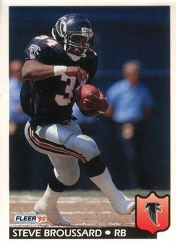 #1 Steve Broussard - Atlanta Falcons - 1992 Fleer Football