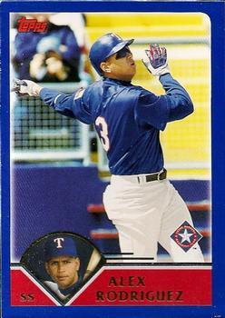 #1 Alex Rodriguez - Texas Rangers - 2003 Topps Baseball