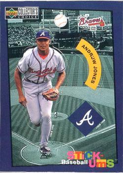 #1 Andruw Jones - Atlanta Braves -1998 Collector's Choice - Stick-Ums Baseball