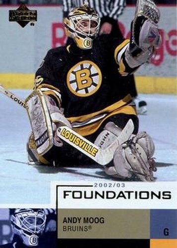 #1 Andy Moog - Boston Bruins - 2002-03 Upper Deck Foundations Hockey