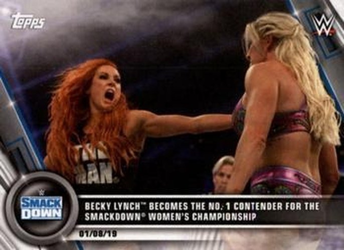 #1 Becky Lynch Becomes the No. 1 Contender for the Smackdown Women's Championship - 2020 Topps WWE Women's Division Wrestling