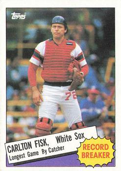 #1 Carlton Fisk - Chicago White Sox - 1985 Topps Baseball
