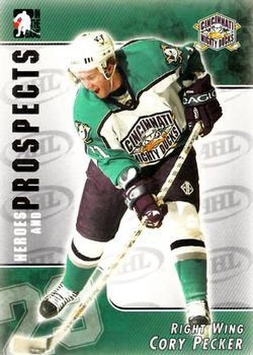 #1 Cory Pecker - Cincinnati Mighty Ducks - 2004-05 In The Game Heroes and Prospects Hockey