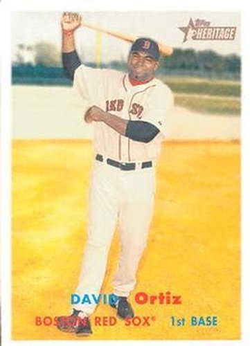 #1 David Ortiz - Boston Red Sox - 2006 Topps Heritage Baseball