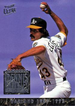 #1 Dennis Eckersley - Oakland Athletics - 1993 Ultra - Dennis Eckersley Career Highlights Baseball