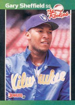 #1 Gary Sheffield - Milwaukee Brewers - 1989 Donruss The Rookies Baseball