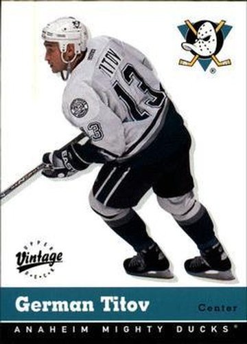 #1 German Titov - Anaheim Mighty Ducks - 2000-01 Upper Deck Vintage Hockey
