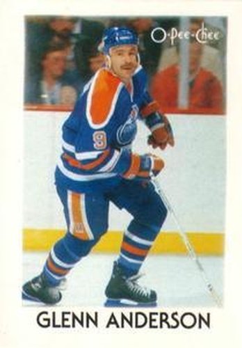 #1 Glenn Anderson - Edmonton Oilers - 1987-88 O-Pee-Chee Minis Hockey