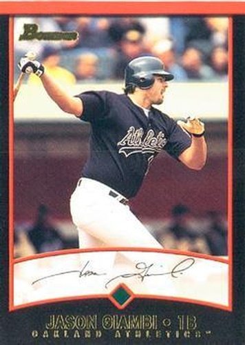 #1 Jason Giambi - Oakland Athletics - 2001 Bowman Baseball