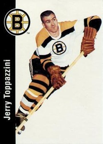 #1 Jerry Toppazzini - Boston Bruins - 1994 Parkhurst Missing Link 1956-57 Hockey
