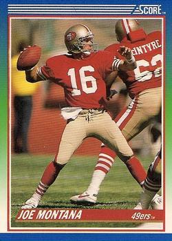 #1 Joe Montana - San Francisco 49ers - 1990 Score Football