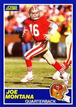 #1 Joe Montana - San Francisco 49ers - 1989 Score Football