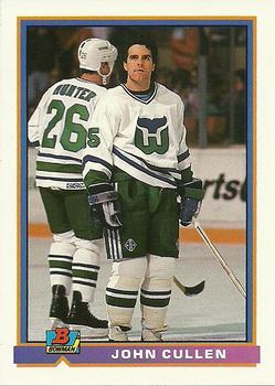 #1 John Cullen - Hartford Whalers - 1991-92 Bowman Hockey