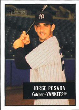 #1 Jorge Posada - New York Yankees - 2003 Bowman Heritage Baseball
