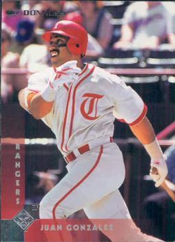 #1 Juan Gonzalez - Texas Rangers - 1997 Donruss Baseball