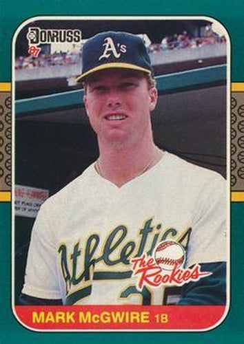 #1 - Mark McGwire - Oakland Athletics - 1987 Donruss The Rookies Baseball