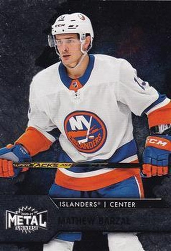 #1 Mathew Barzal - New York Islanders - 2020-21 Skybox Metal Universe Hockey