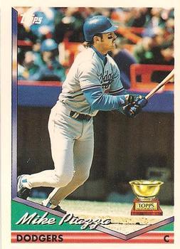 #1 Mike Piazza - Los Angeles Dodgers - 1994 Topps Baseball