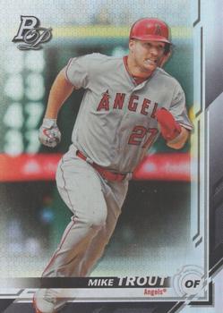 #1 Mike Trout - Los Angeles Angels - 2019 Bowman Platinum Baseball