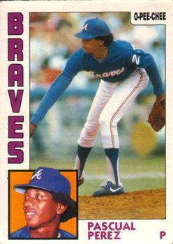 #1 Pascual Perez - Atlanta Braves - 1984 O-Pee-Chee Baseball