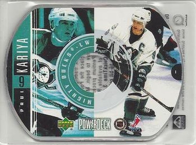 #1 Paul Kariya - Anaheim Mighty Ducks - 1999-00 Upper Deck PowerDeck Hockey