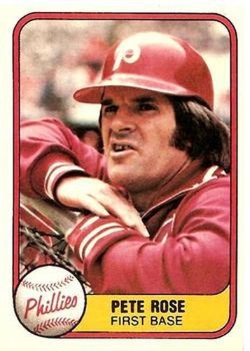#1 Pete Rose - Philadelphia Phillies - 1981 Fleer Baseball