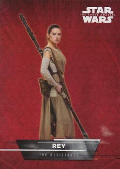 #1 Rey - 2015 Topps Star Wars The Force Awakens - Stickers