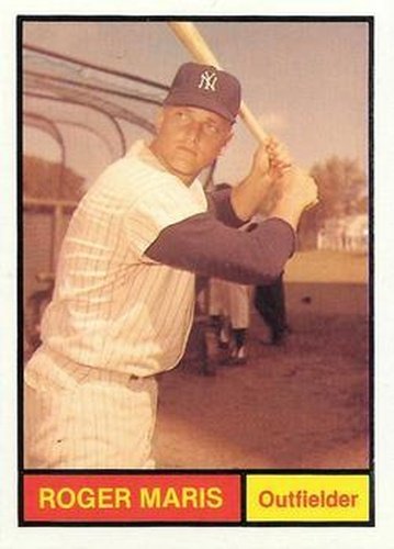 #1 Roger Maris - New York Yankees -1982 Galasso 1961 World Champions New York Yankees Baseball