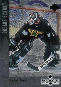 #1 Roman Turek - Dallas Stars - 1996-97 Upper Deck Black Diamond Hockey