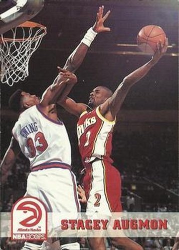 #1 Stacey Augmon - Atlanta Hawks - 1993-94 Hoops Basketball