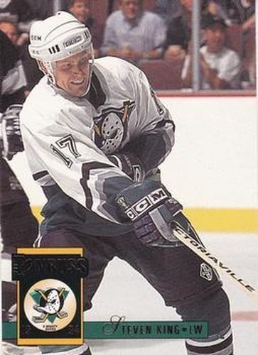 #1 Steven King - Anaheim Mighty Ducks - 1993-94 Donruss Hockey