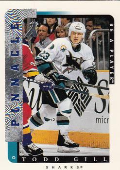 #1 Todd Gill - San Jose Sharks - 1996-97 Pinnacle Be a Player Hockey