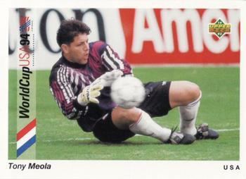 #1 Tony Meola - USA - 1993 Upper Deck World Cup Preview English/Spanish Soccer